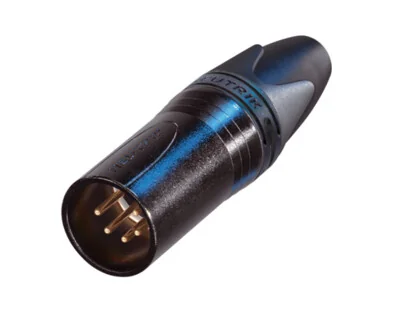 Кабельные разъёмы NEUTRIK NC5MXX — Золото, Черный